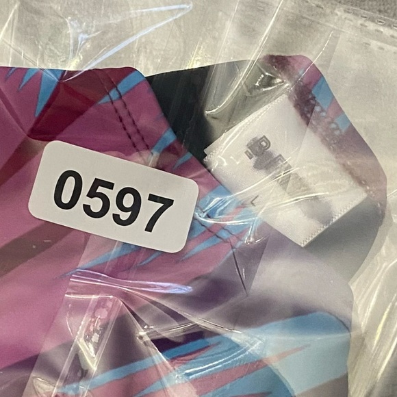 New! Bfyne Alieva Pink Blue Tropical Print Bikini Bottom 10597 - Picture 7 of 7